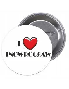 Przypinki Buttony i Love Inowrocław Znaczki Badziki
