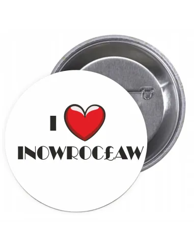 Przypinki Buttony i Love Inowrocław Znaczki Badziki