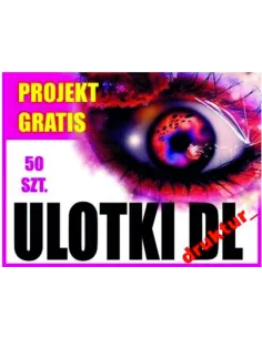 Ulotka Dl 50 sztuk 50 sztuk Projekt Ulotki Druk Turek