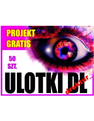 Ulotka Dl 50 sztuk 50 sztuk Projekt Ulotki Druk Turek