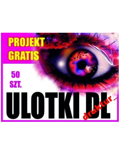 Ulotka Dl 50 sztuk 50 sztuk Projekt Ulotki Druk Turek