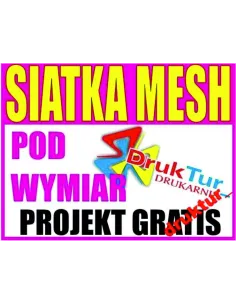 Siatka Mesh Reklama Reklamowa Projekt Gratis z Nadrukiem