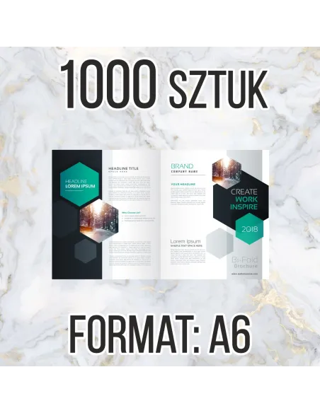 Katalog Firmowy Ofertowy A6 1000 szt Str Projekt Gratis