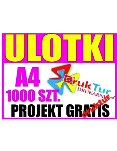 Ulotka A4 1000 sztuk 1000 sztuk – + Projekt Ulotki Druk