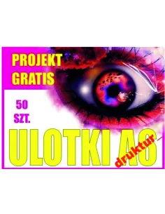 Ulotka A6 50 sztuk 50 sztuk Projekt Ulotki Druk Turek