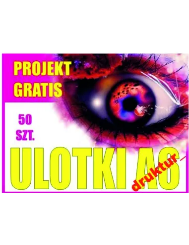 Ulotka A6 50 sztuk 50 sztuk Projekt Ulotki Druk Turek