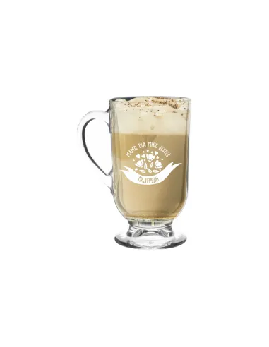 Szklanka Kubek do Cappucino Latte z Grawerem na Prezent