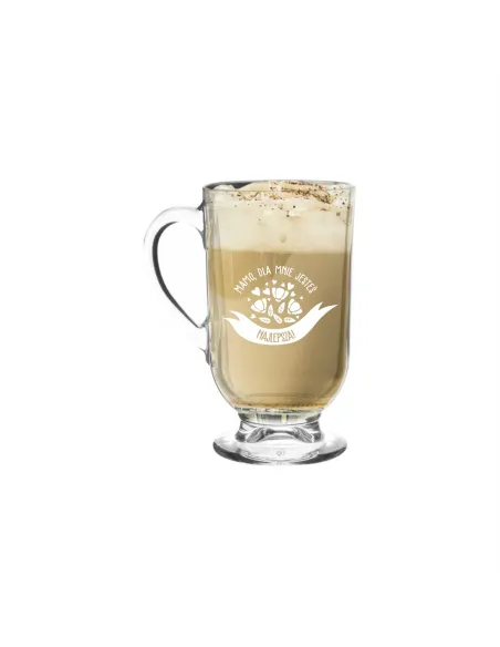 Szklanka Kubek do Cappucino Latte z Grawerem na Prezent