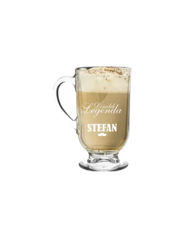 Kubek Szklanka Kubek Cappucino Latte Grawerem – Prezent