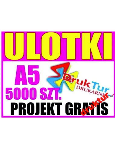 Ulotka A5 5000 sztuk 5000 sztuk – + Projekt Ulotki Druk