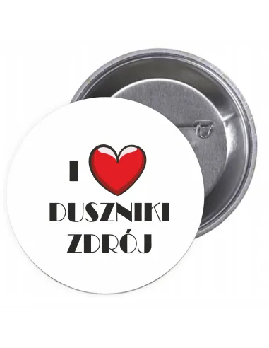 Przypinki Buttony Love Duszniki Zdrój Znaczki Badziki