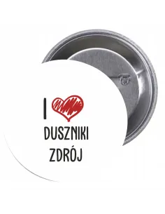 Przypinki Buttony Love Duszniki Zdrój Znaczki z Nadrukiem
