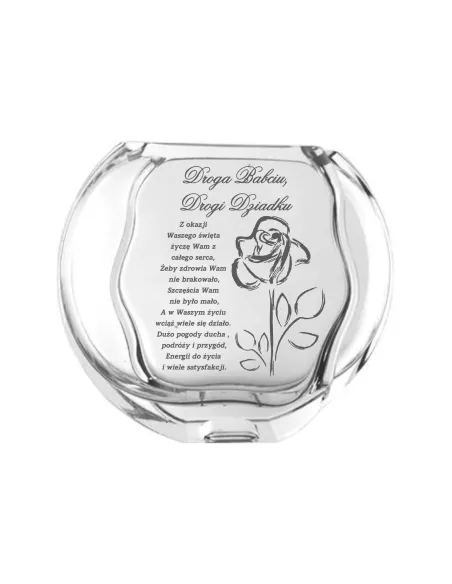 Wazon Grawer Prezent Dziadków Babci Dziadka z Grawerem