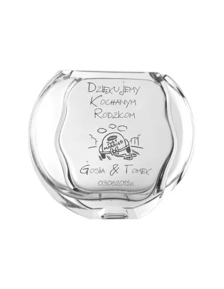 Wazon Grawer Prezent Podziękowanie Rodziców dla Rodziców