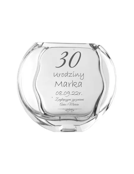 Wazon z Grawerem Prezent na 18 20 30 40 50 60 70 na Prezent