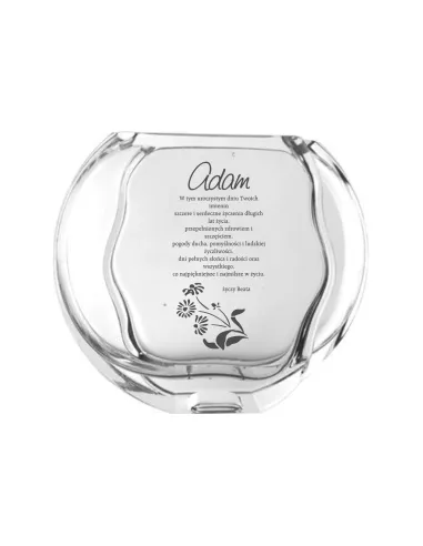 Wazon z Grawerem Prezent na Imieniny Jubileusz z Nadrukiem
