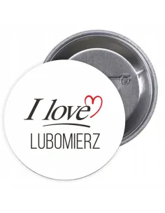 Przypinki Buttony Love Lubomierz Znaczki Badziki Grafiką