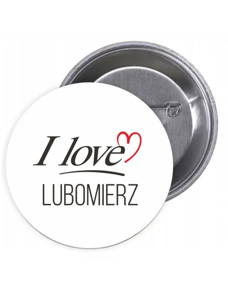 Przypinki Buttony Love Lubomierz Znaczki Badziki Grafiką