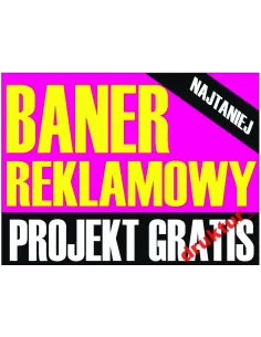 Baner – Reklamowy Reklama Plandeka Projekt Gratis dla Firmy