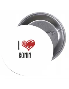 Przypinki Buttony Love Konin Znaczki Badziki Grafiką