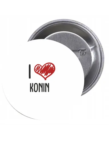 Przypinki Buttony Love Konin Znaczki Badziki Grafiką