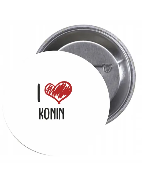 Przypinki Buttony Love Konin Znaczki Badziki Grafiką