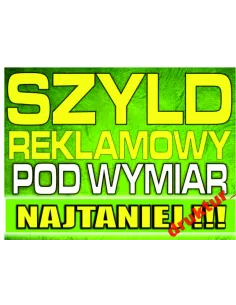 Szyld Reklamowy Tablica Reklamowa Blacha PCV Tanio