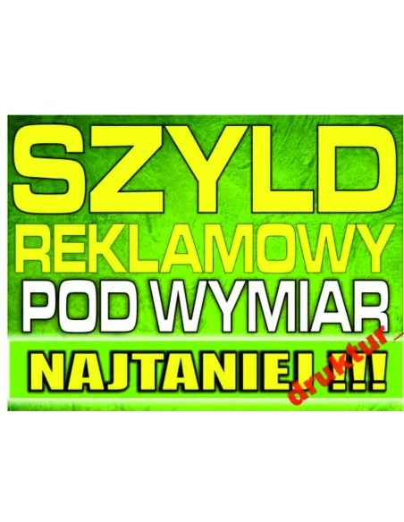 Szyld Reklamowy Tablica Reklamowa Blacha PCV Tanio