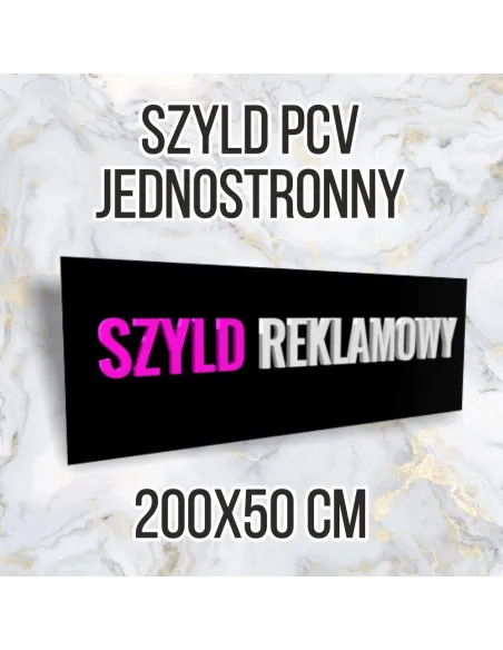 Tablica Reklamowa 200x50 – Szyld PCV 200x50 Jednostronny