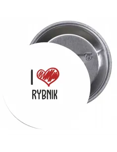 Przypinki Buttony Love Rybnik Znaczki Badziki Grafiką