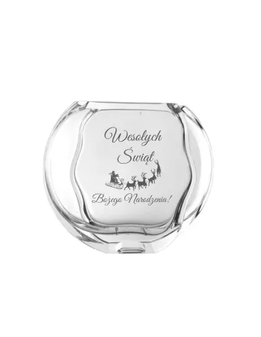Wazon Grawerem Prezent Święta Boże Narodzenie z Grawerem