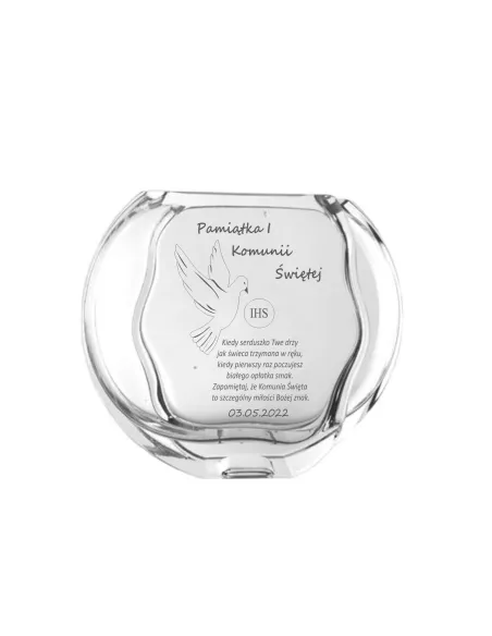 Wazon z Grawerem na Prezent Pamiątka Komunii Świętej