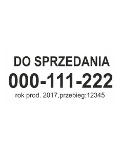 Magnes na Samochód Personalizowany z Nadrukiem Reklamowy