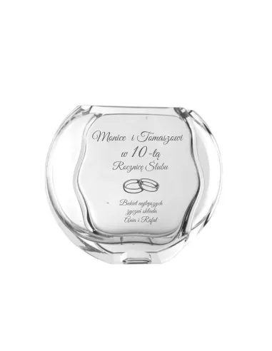 Wazon Grawerem Prezent Rocznica Ślubu 10 20 30 z Grawerem