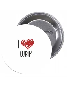 Przypinki Buttony Love Lubin Znaczki Badziki Grafiką