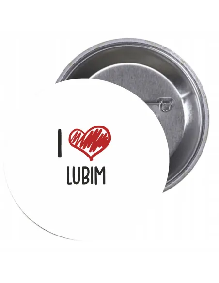 Przypinki Buttony Love Lubin Znaczki Badziki Grafiką