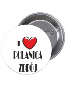 Przypinki Buttony Love Polanica Zdrój Znaczki Badziki