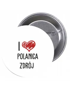 Przypinki Buttony Love Polanica Zdrój Znaczki z Nadrukiem