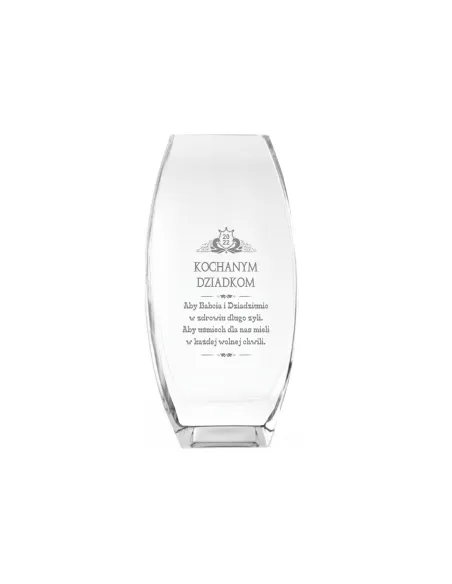Wazon z Grawerem na Prezent Dziadków Babci Dziadka