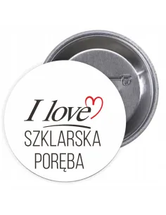 Przypinki Buttony Love Szklarska Poręba Znaczki Badziki