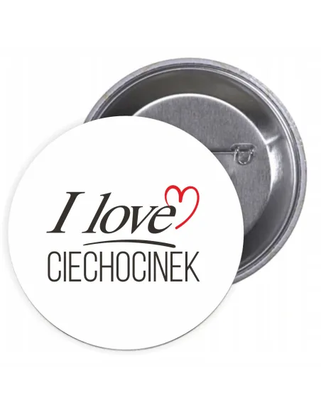 Przypinki Buttony i Love Ciechocinek Znaczki Badziki