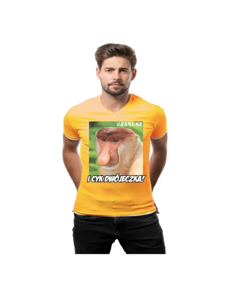 Koszulka z Nadrukiem Janusz i Cyk Dwójeczka Personalizowany