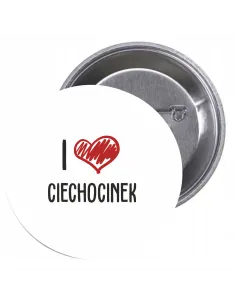 Przypinki Buttony – Love Ciechocinek Znaczki Badziki Grafiką