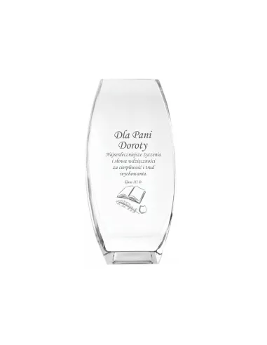 Wazon Grawer Prezent Nauczyciela Podziękowania z Grawerem
