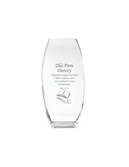 Wazon Grawer Prezent Nauczyciela Podziękowania z Grawerem