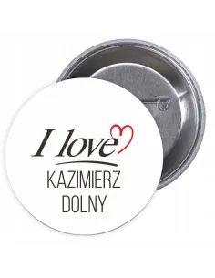 Przypinki Buttony Love Kaziemierz Dolny Znaczki Badziki