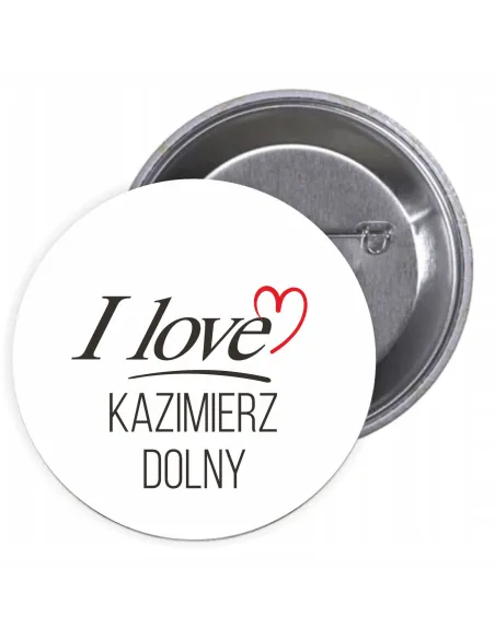 Przypinki Buttony Love Kaziemierz Dolny Znaczki Badziki