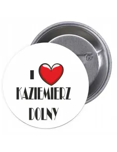 Przypinki Buttony i Love Kaziemierz Dolny Znaczki Badziki