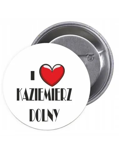Przypinki Buttony i Love Kaziemierz Dolny Znaczki Badziki