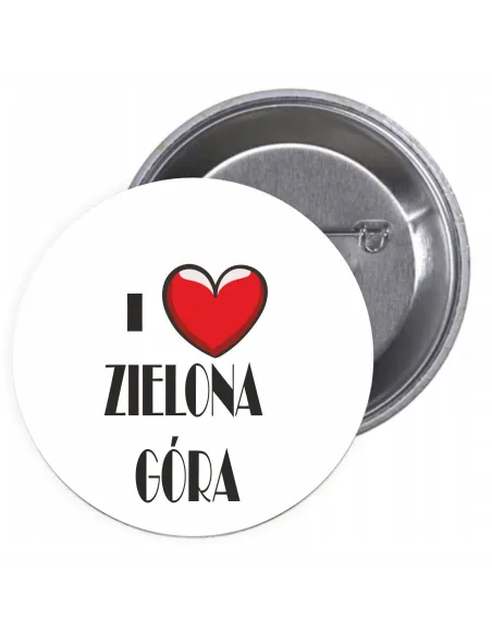 Przypinki Buttony Love Zielona Góra Znaczki Badziki Grafiką